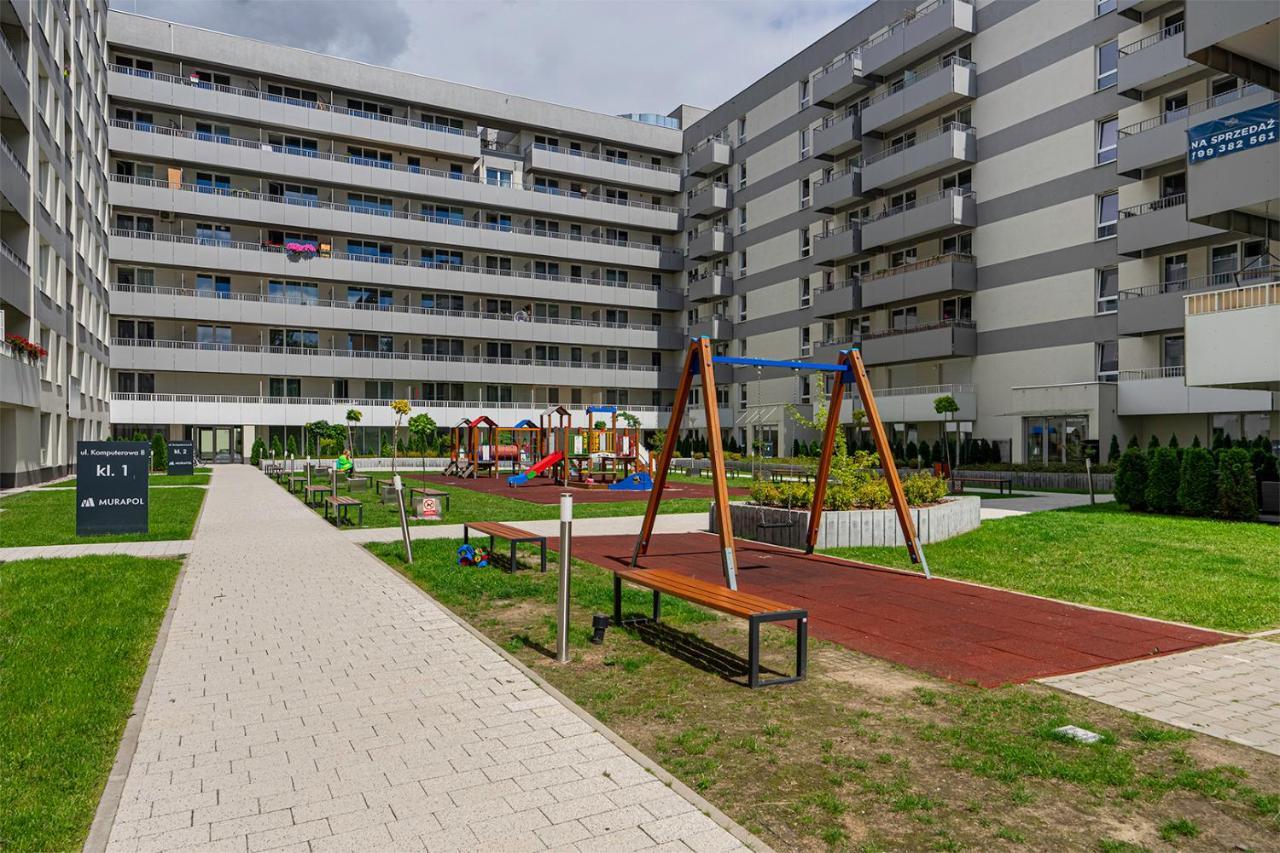 Lotnisko Chopina Modern Apartment Warschau Exterior foto